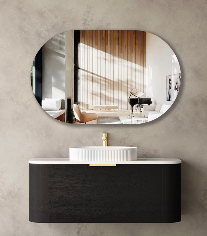 Bondi Black Oak 1200mm Plywood Wall Hung Vanity