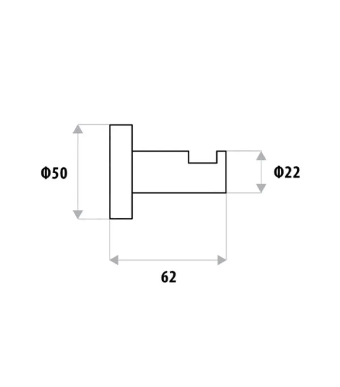 Loui Single Robe Hook - Specification
