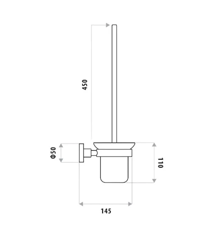 Loui Toilet Brush and Holder - Specification