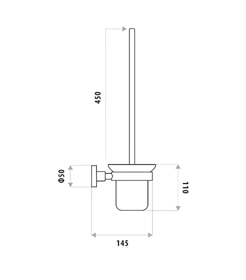 Loui Toilet Brush and Holder - Specification