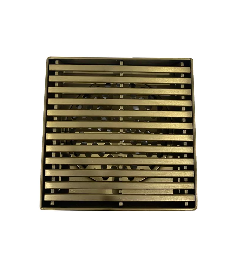 Grill Floor Waste - Brushed Brass