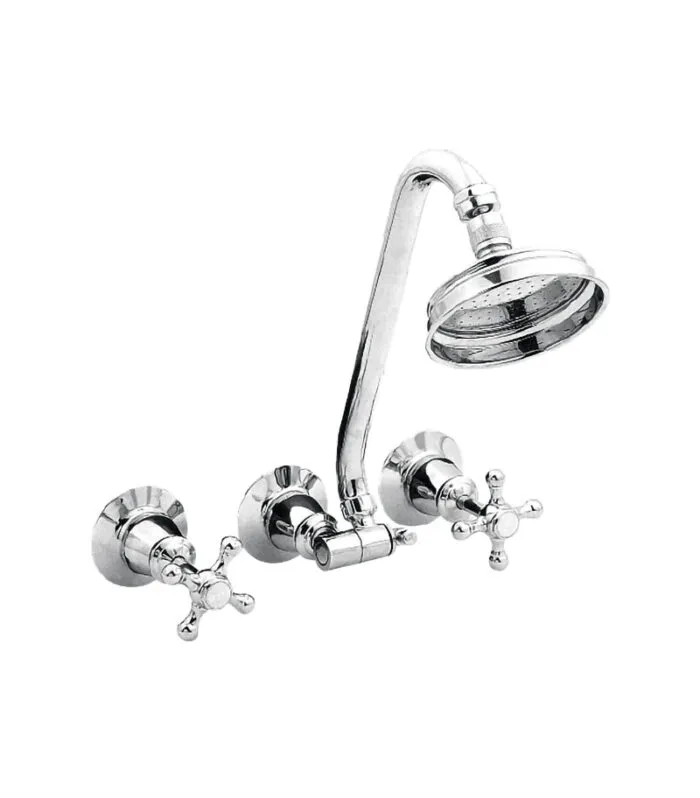Noosa Heritage Shower Tap Set - Chrome