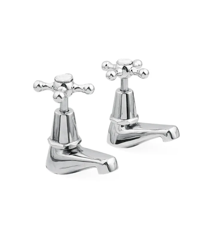 Noosa Heritage Pillar Tap Set - Chrome