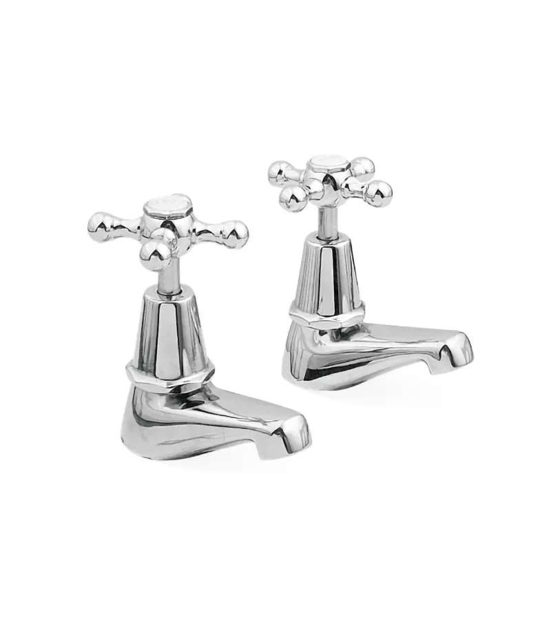 Noosa Heritage Pillar Tap Set - Chrome