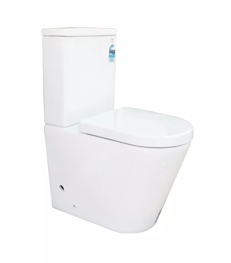 Milano Rimless Flush Wall Faced Universal Toilet Suite PTW1011