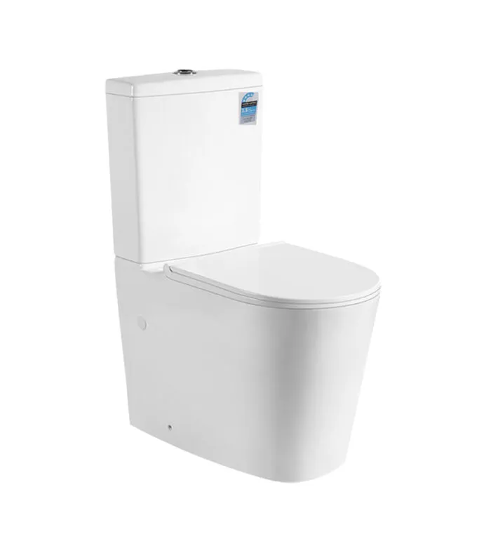 Reno 022 Rimless Flush Gloss White Wall Faced Universal Toilet Suite