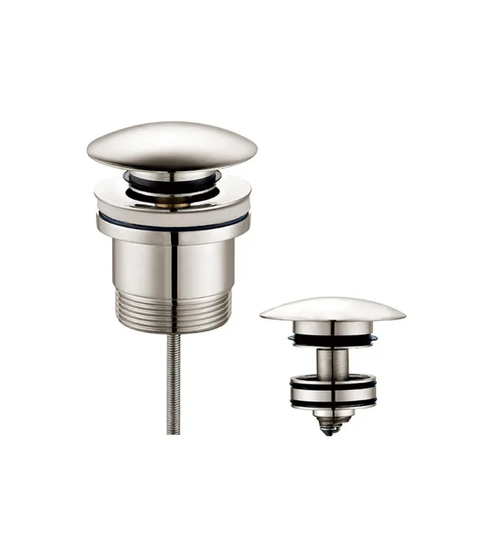 Opus Brushed Nickel Mushroom Head Universal Pop Up Waste BW099-BN