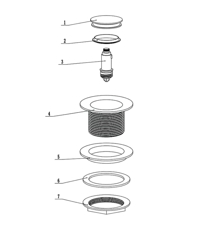 40mm Non Overflow Pop Up Bath Waste Install instruction