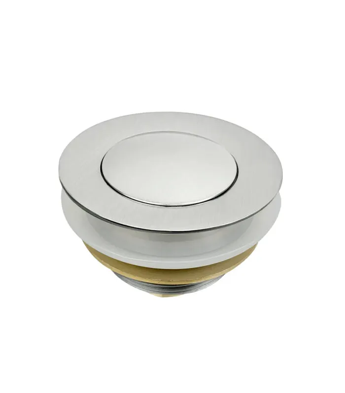 40mm Non Overflow Pop Up Bath Waste - Brushed Nickel