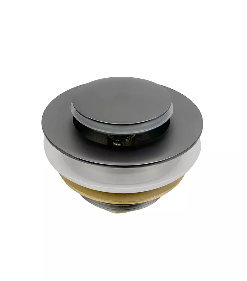 40mm Non Overflow Pop Up Bath Waste - Gunmetal Popup View