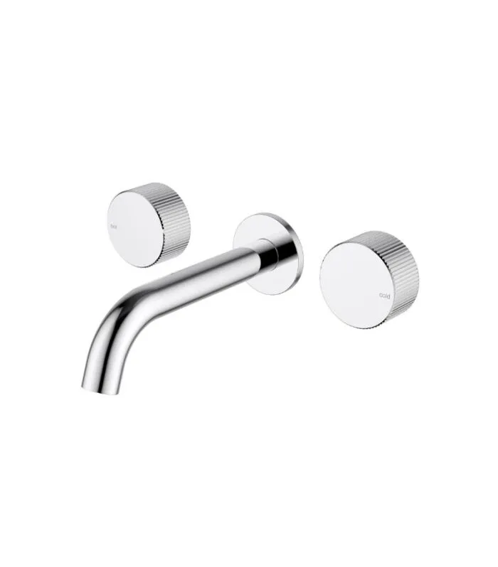 Soko Three-Piece Basin/Bath Tap Set - Chrome