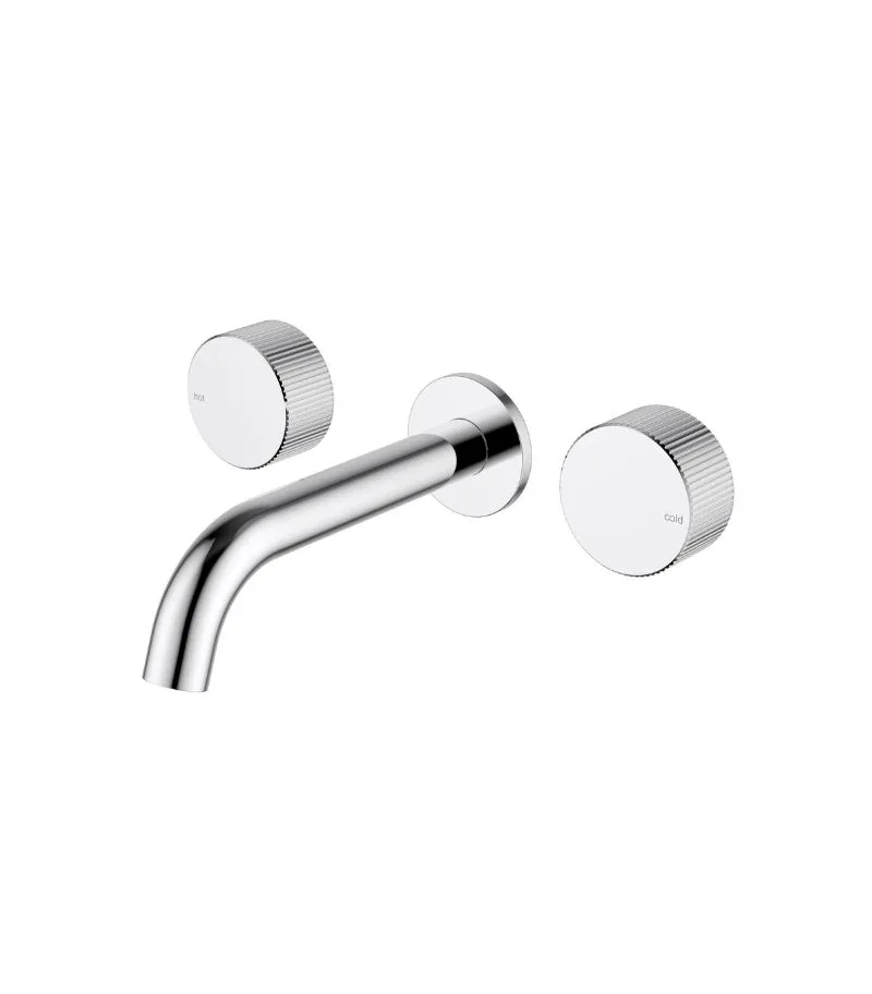 Soko Three-Piece Basin/Bath Tap Set - Chrome