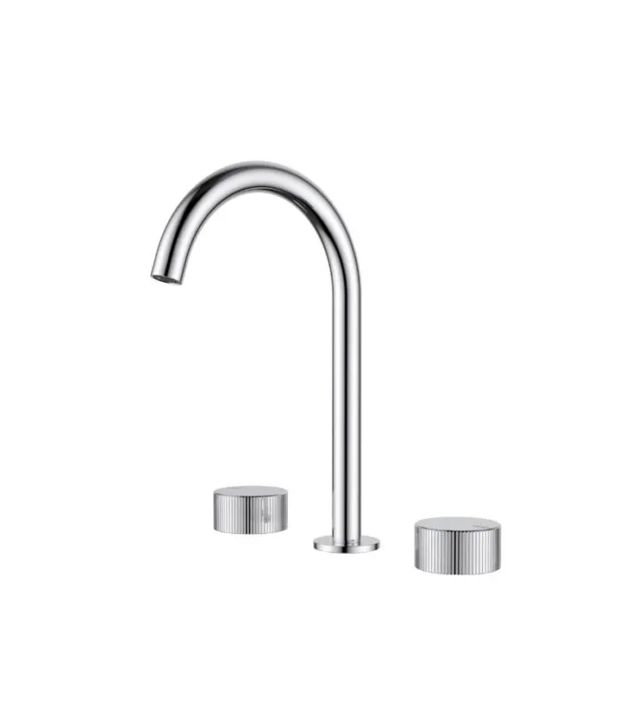Soko Three-Piece Basin Tap Set - Chrome
