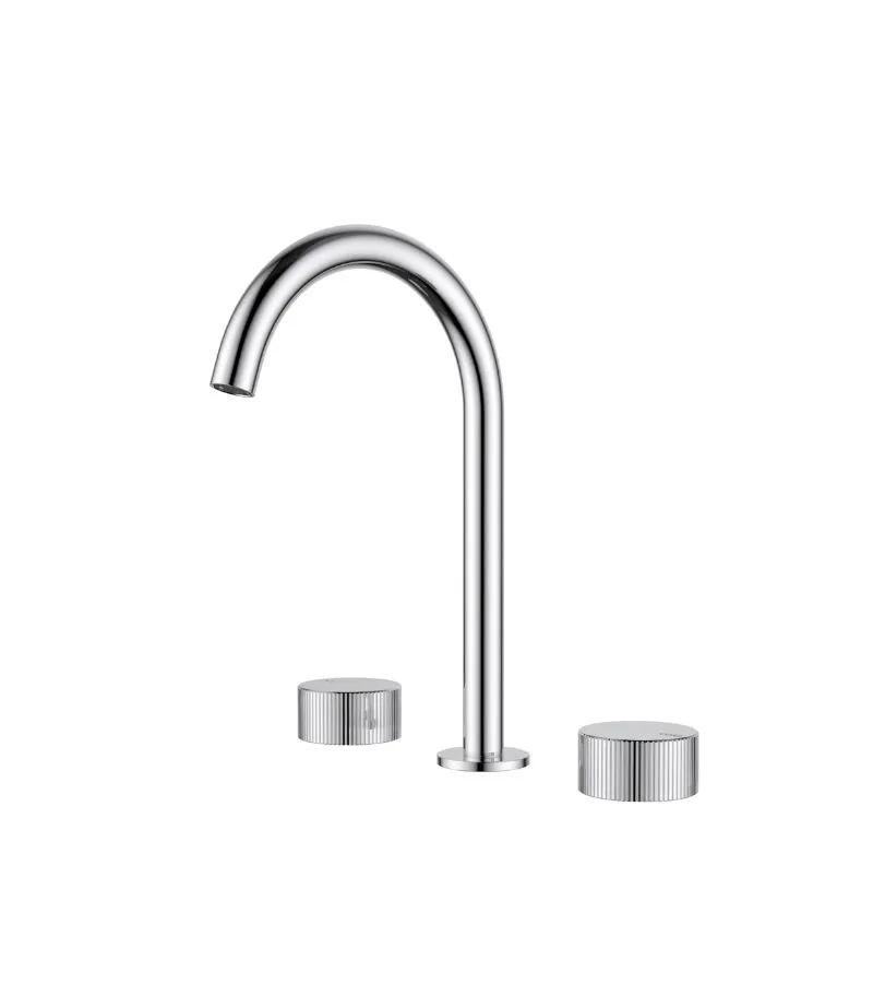 Soko Three-Piece Basin Tap Set - Chrome