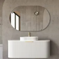 Bondi Matt White 1200mm Plywood Wall Hung Vanity BO1200WST