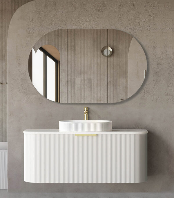 Bondi Matt White 1200mm Plywood Wall Hung Vanity BO1200WST