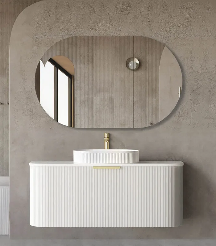 Bondi Matt White 1200mm Plywood Wall Hung Vanity BO1200WST