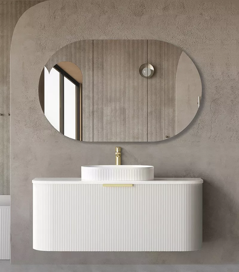 Bondi Matt White 1200mm Plywood Wall Hung Vanity BO1200WST