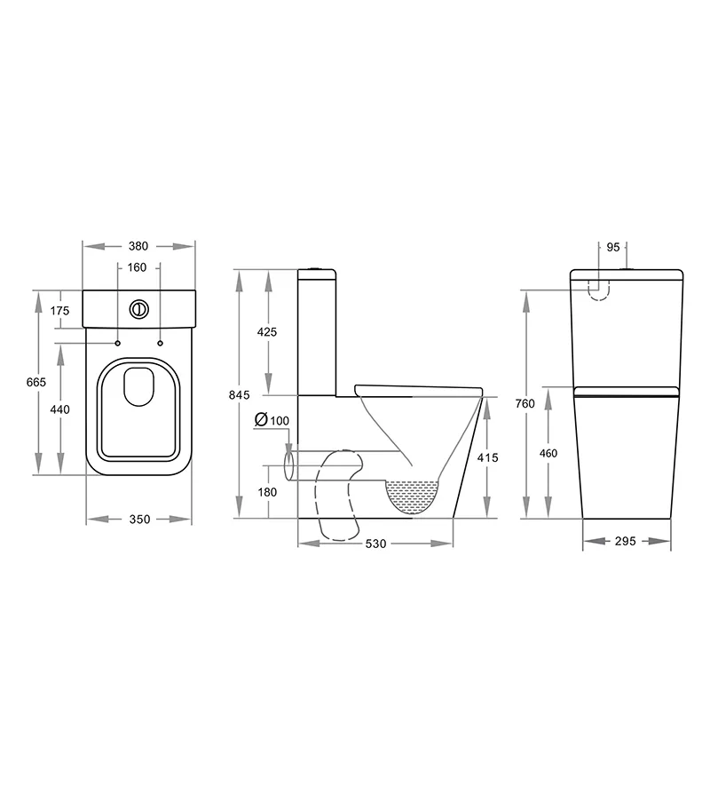 Reno 003 Wall Faced Toilet Specification