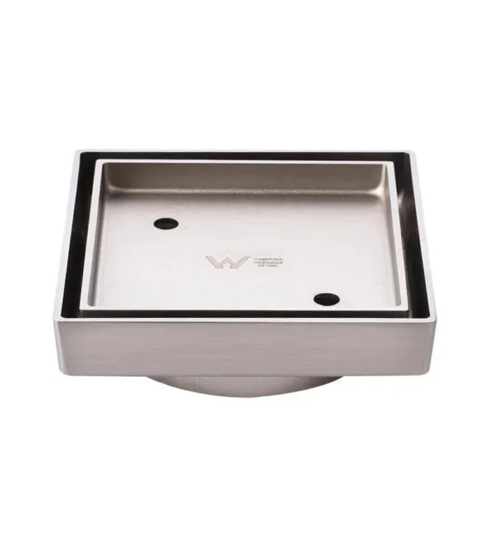 Tile Insert Floor Waste - Brushed Nickel