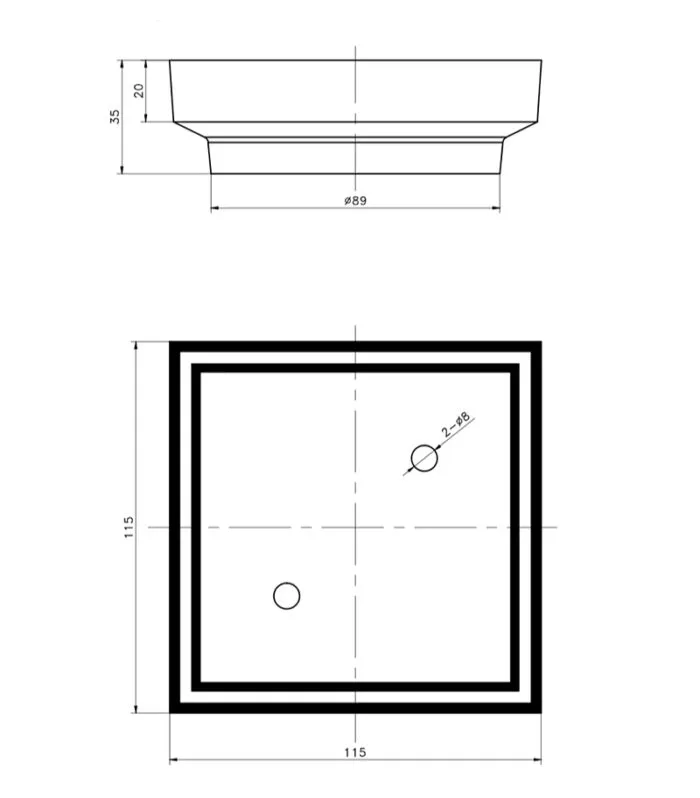 Tile Insert Solid Brass Floor Waste Specification