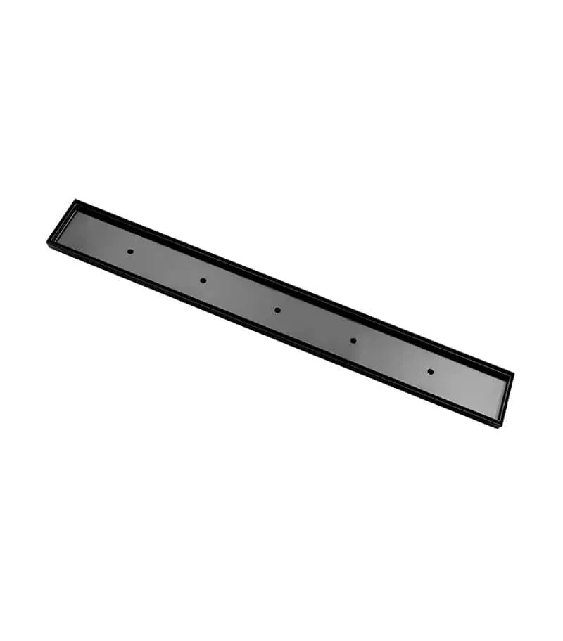 Tile Insert Floor Grate 600mm to 1200mm - Matt Black