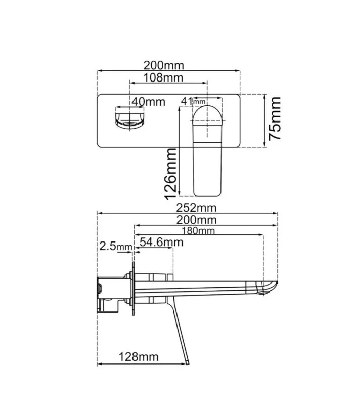 Rushy Basin/Bath Mixer - Specification