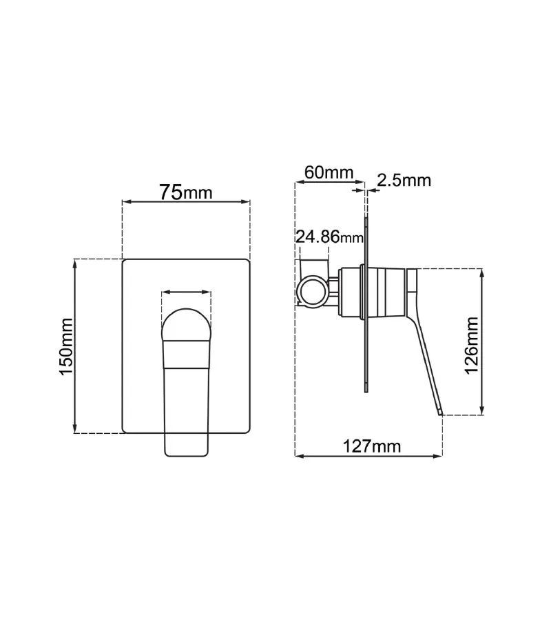 Rushy Wall Mixer - Specification