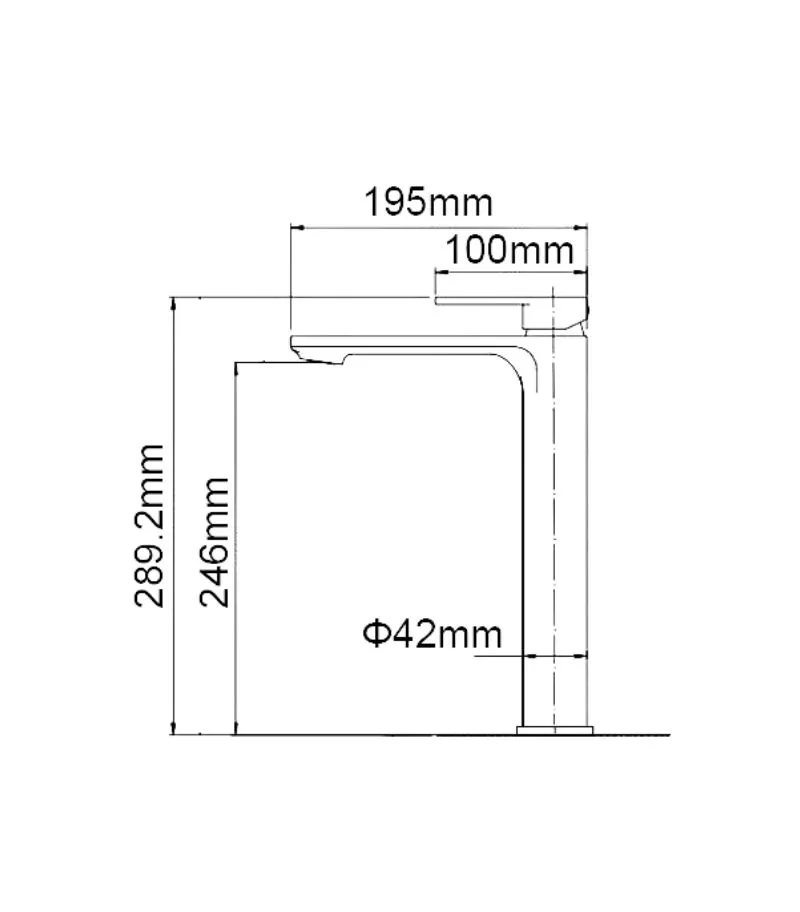 IVANO Brass Tall Basin Mixer - Specification