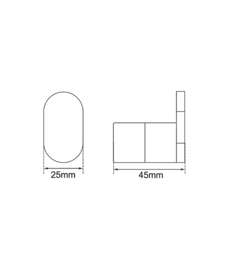 Rushy Single Robe Hook - Specification