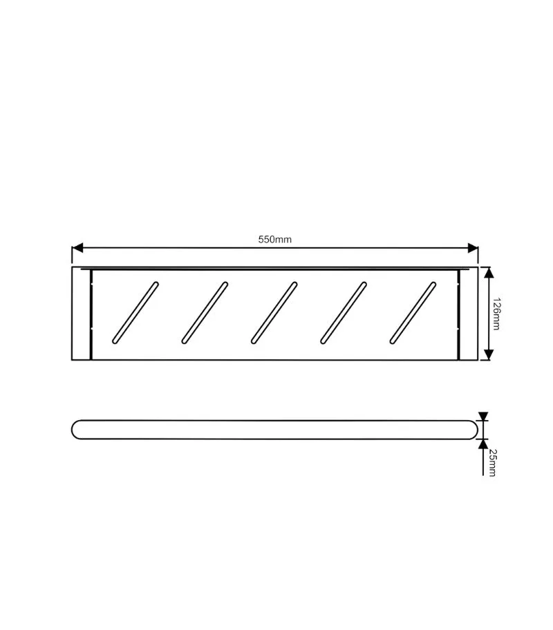 Rushy Metal Shelf - Specification
