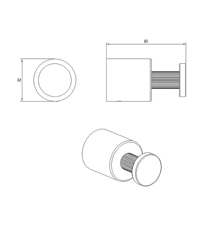 CADDENCE Single Robe Hook - Specification