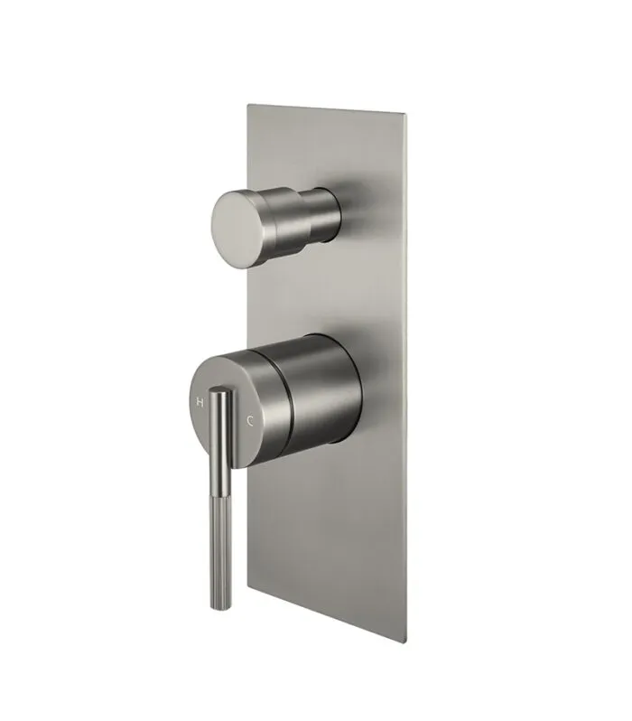 CADDENCE Wall Mixer with Diverter - Brushed Nickel