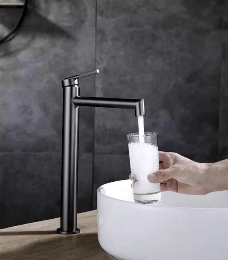 CADDENCE Tall Basin Mixer - Gunmetal | Lifestyle