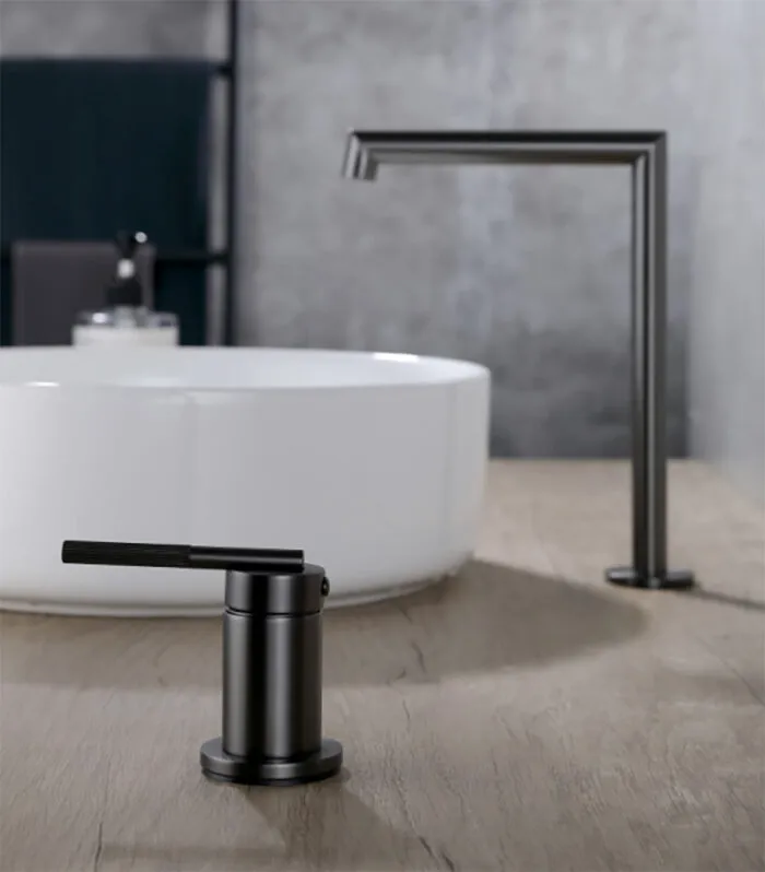 CADDENCE Two-Piece Basin Mixer - Gunmetal | Lifestyle