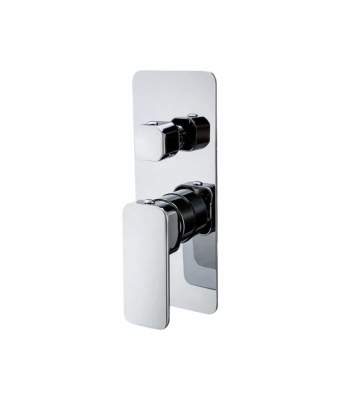 IVANO Brass Wall Mixer with Diverter - Chrome
