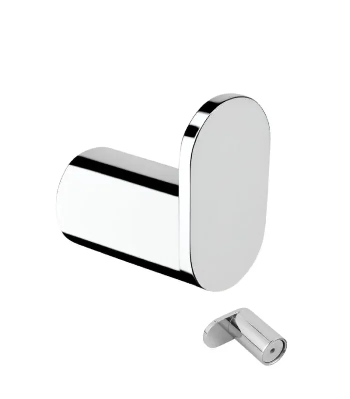 Rushy Single Robe Hook - Chrome
