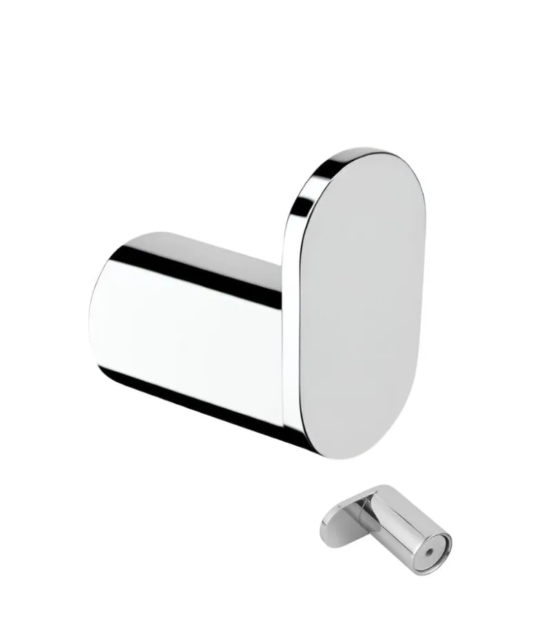 Rushy Single Robe Hook - Chrome
