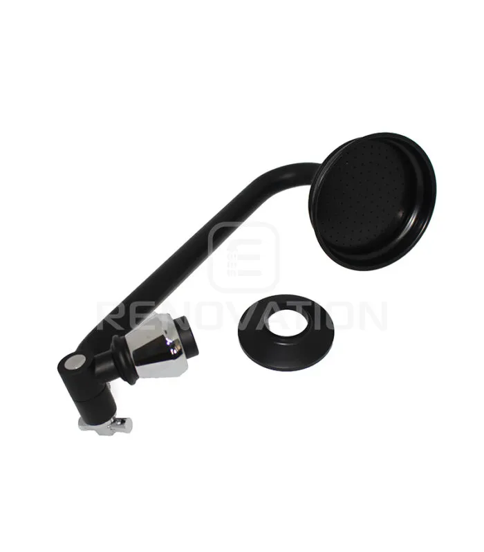 Noosa matt black and chrome - Shower Head Parts