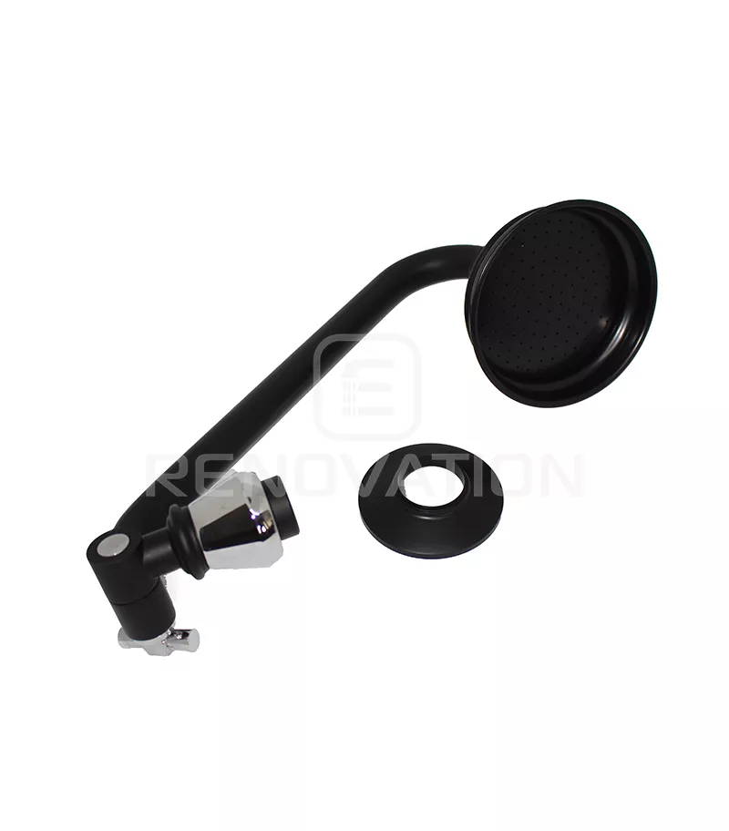 Noosa matt black and chrome - Shower Head Parts