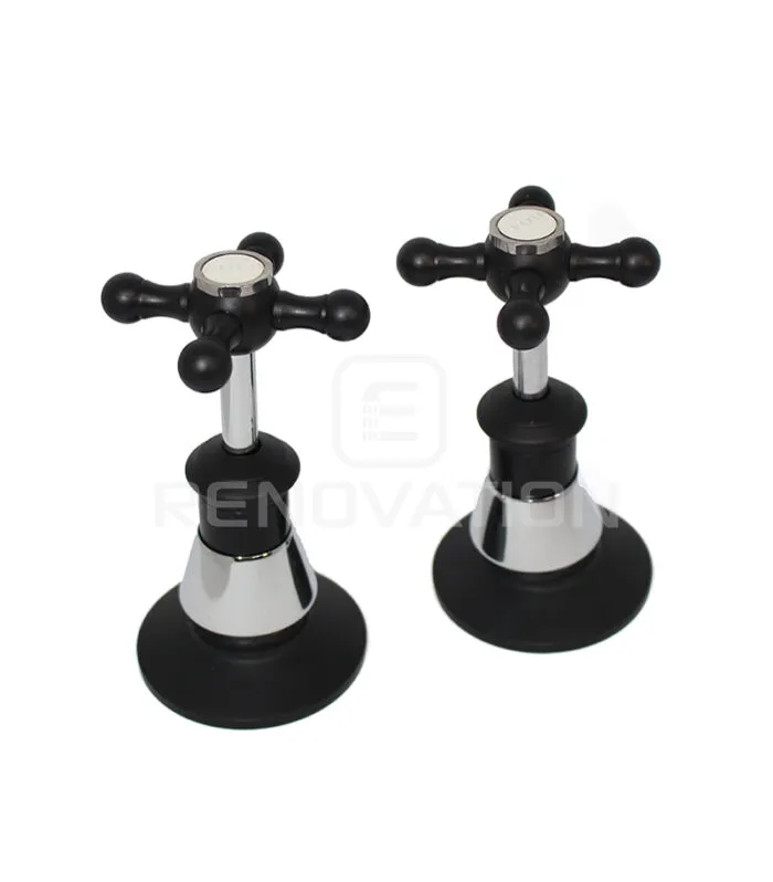Noosa matt black and chrome - Tap Parts