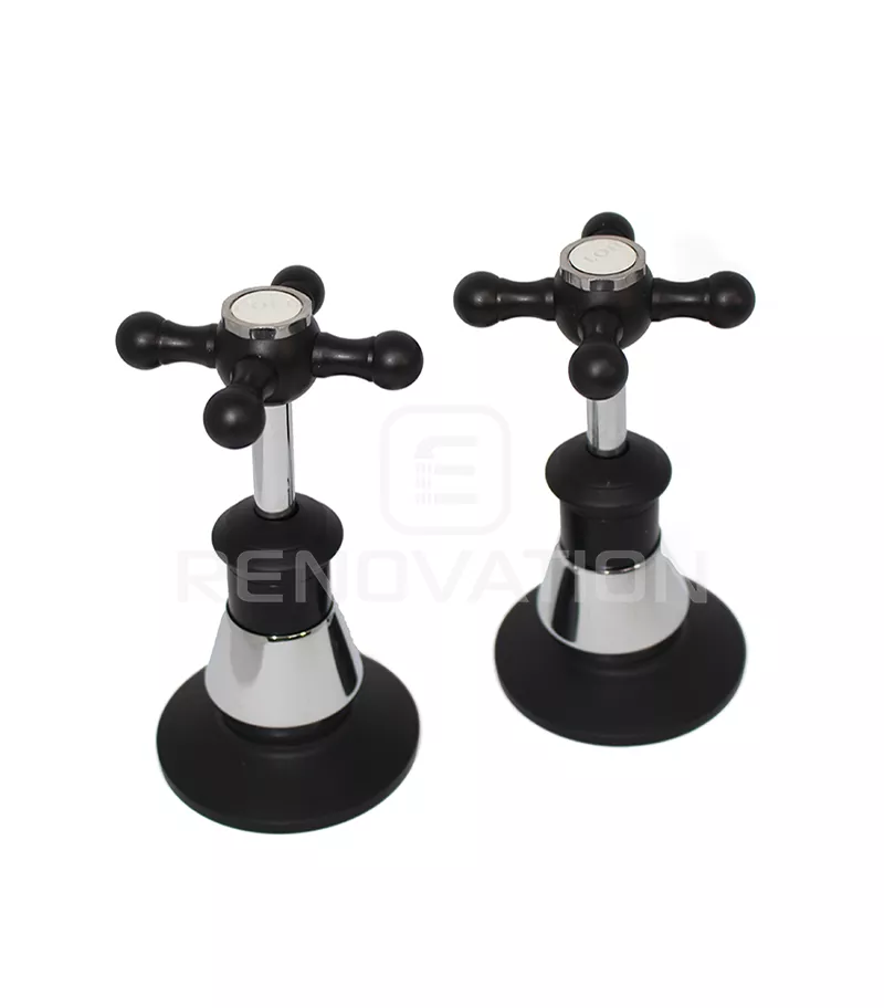 Noosa matt black and chrome - Tap Parts