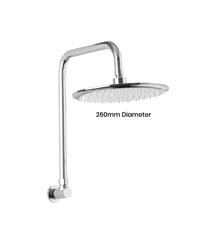 Loui Chrome Shower Head With Arm