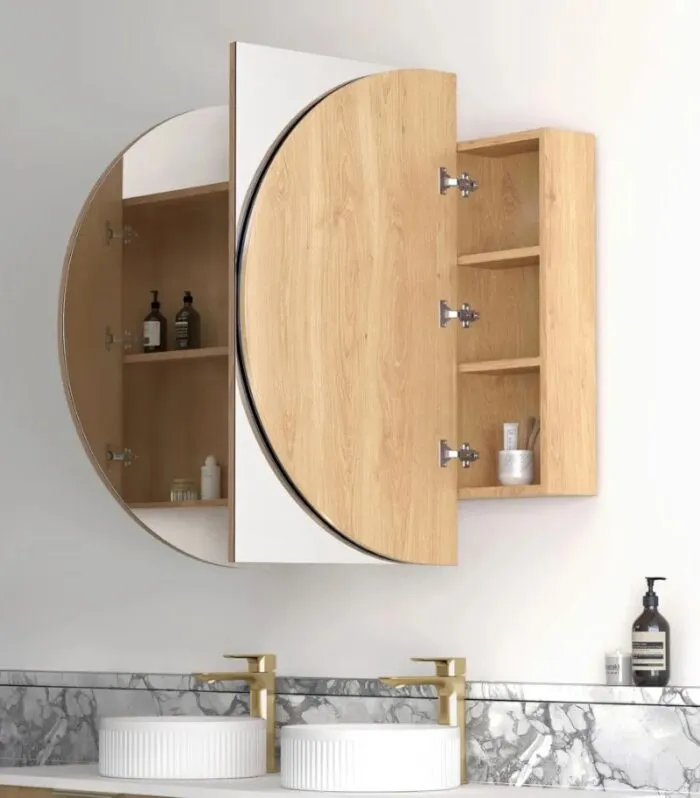 Bondi Shaving Cabinet - Woodland Oak Interior