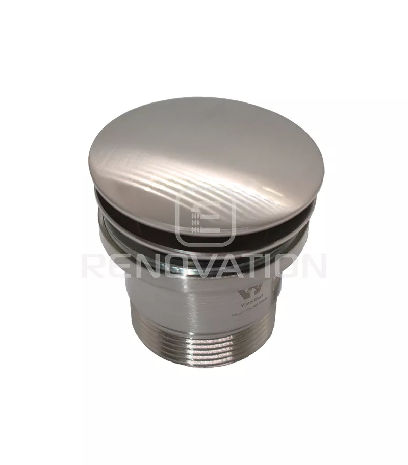 Opus Brushed Nickel Mushroom Head Universal Pop Up Waste Topview