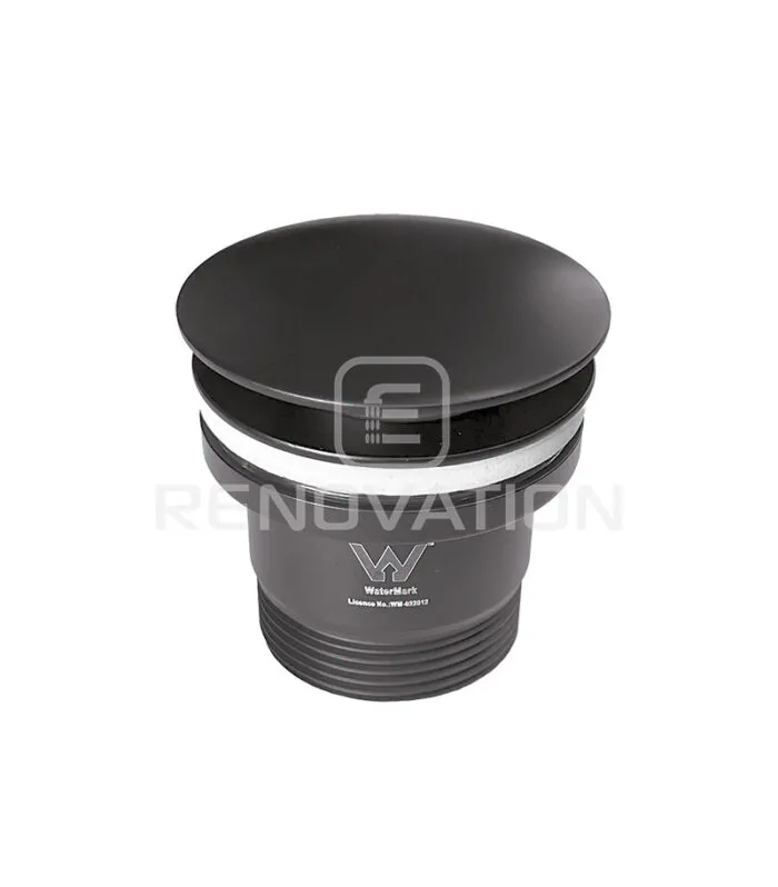 Opus Gunmetal Grey Mushroom Head Universal Pop Up Waste BW099-GM Topview