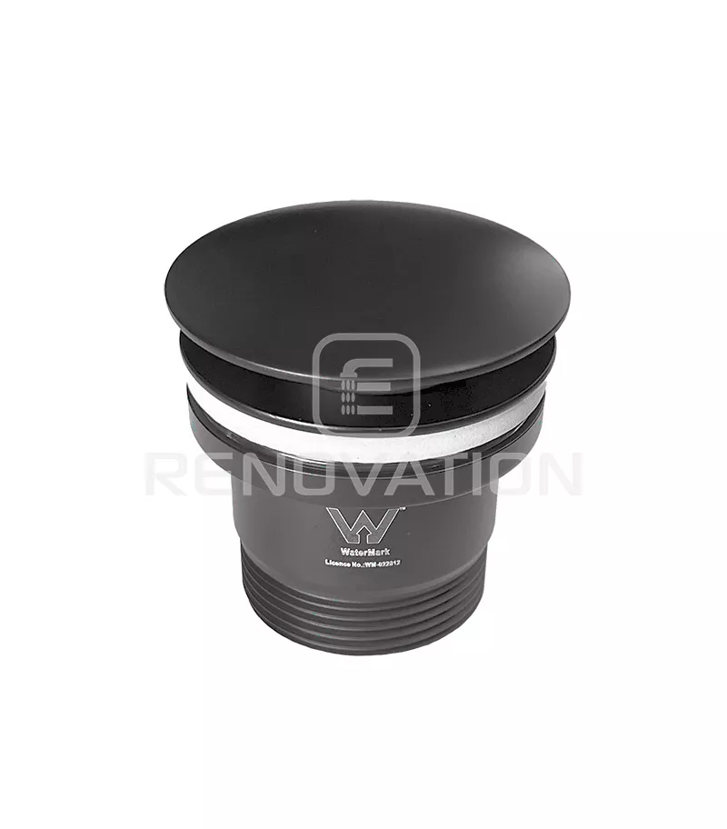 Opus Gunmetal Grey Mushroom Head Universal Pop Up Waste BW099-GM Topview