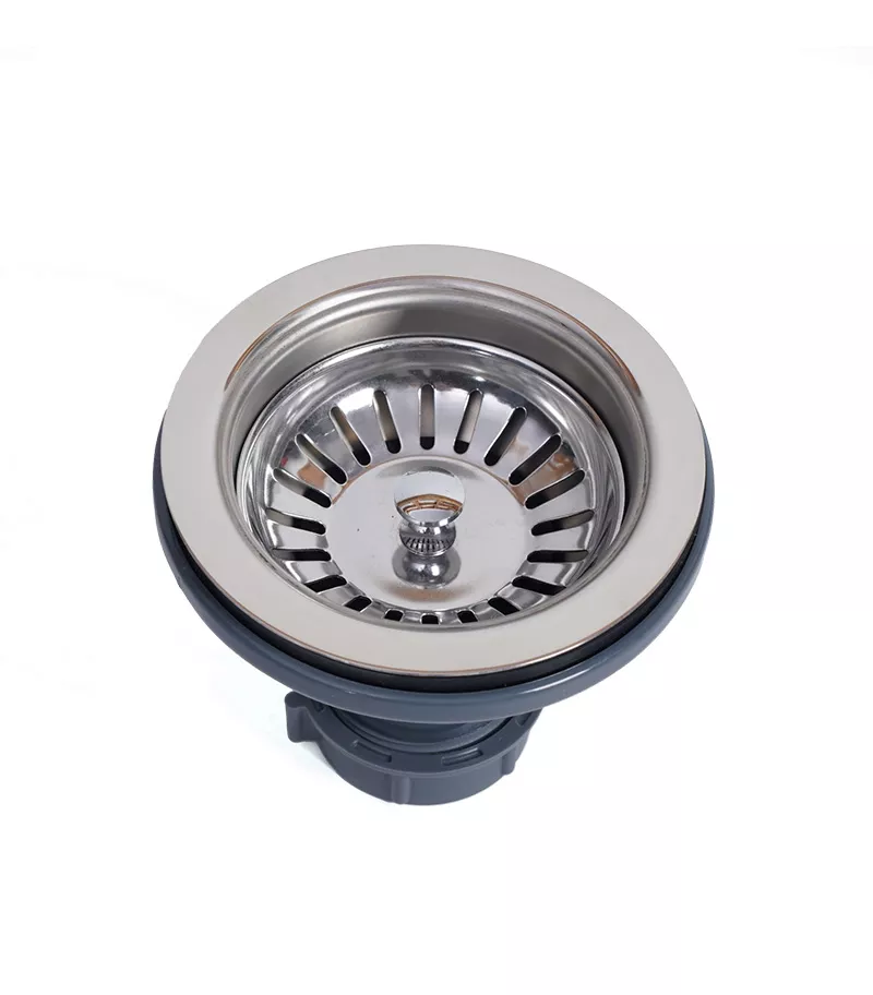 Chrome Stainless Steel Basket Waste For Fireclay Sinks - Topview
