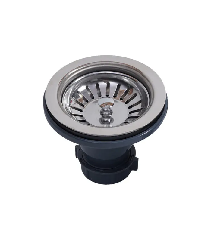 Chrome Stainless Steel Basket Waste For Fireclay Sinks