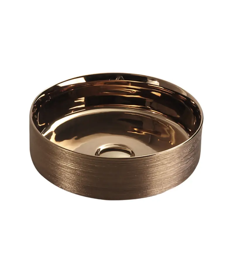 Cove Rose Gold Round Above Counter Basin